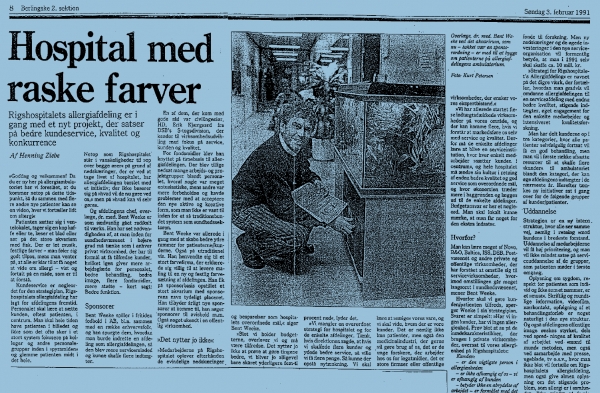 Avisartikel om Allergienhedens fornyelse med at blive kundeorienteret